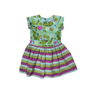 Twinkie Tush Toddler Girls Dress Peas And Love 2T Twinkie Togs Adorable